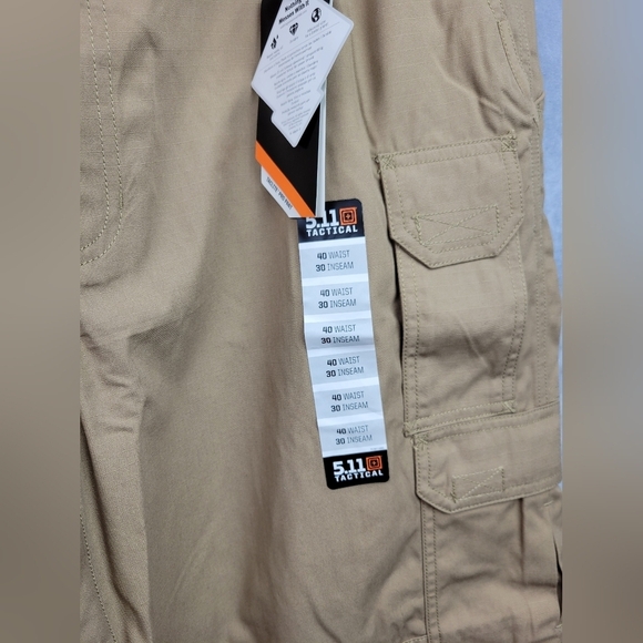 5.11 Taclite Pro‎ Pants 40x30 Relaxed Fit Khaki Cargo Teflon - Picture 2 of 13